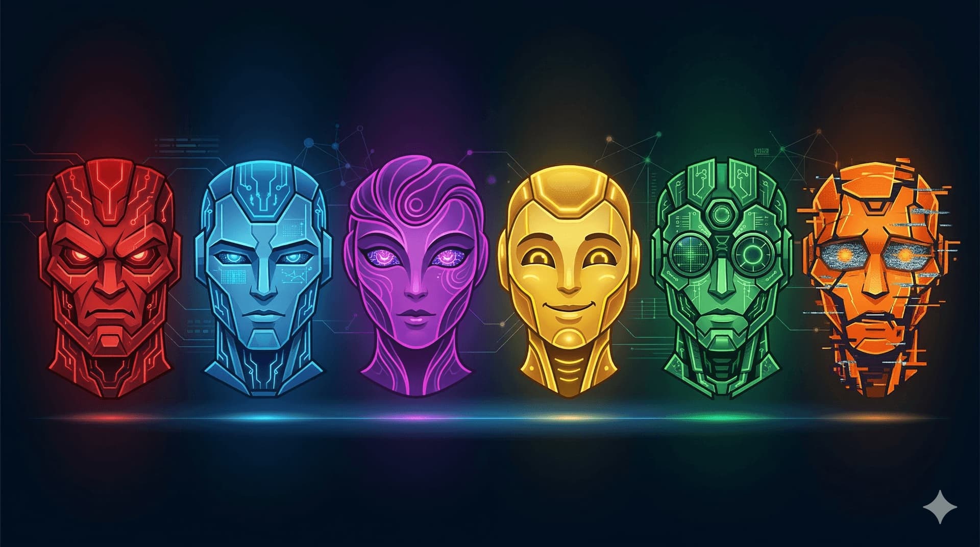 Six Models, Six Personalities